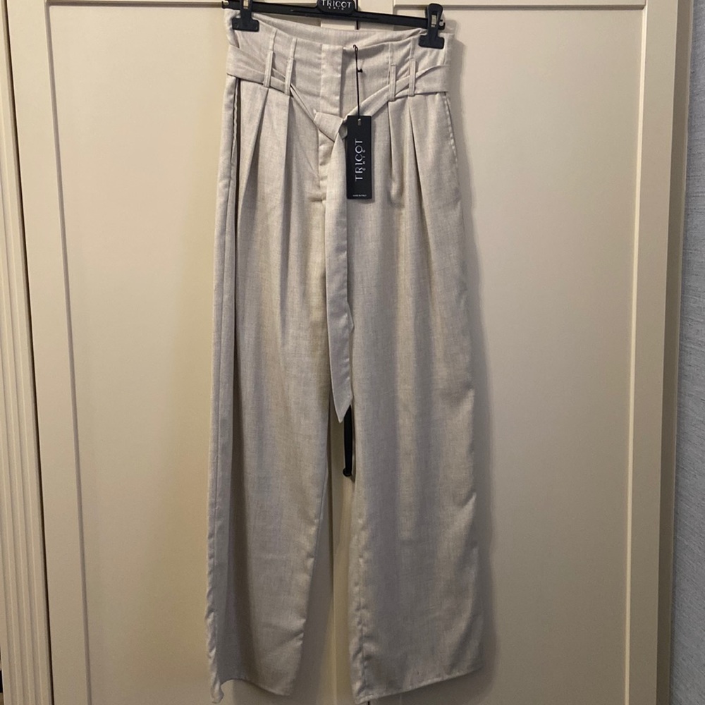 Italian-made high waisted pants